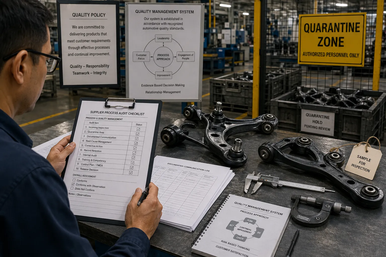 Quality certification vs. real-world supplier performance in suspension parts manufacturing