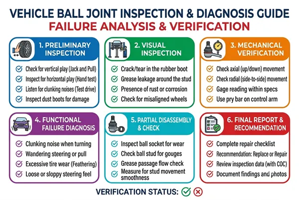 How to know if a vehicle ball joint is faulty Vehicle ball joint inspection and failure diagnosis guide