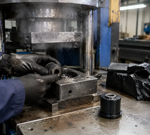 Sway Bar Link Bushing Vulcanization Process Rubber bushing vulcanization process for sway bar links