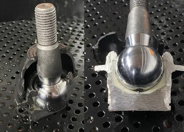 Ball joint manufacturing quality and clearance control Ball joint quality control and clearance inspection