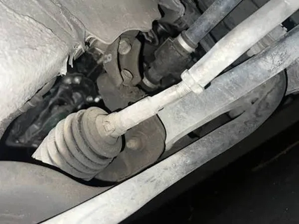 confirmed inspection for when to replace tie rod and rack end