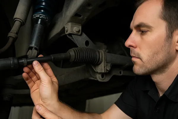 how to tell if rack end is bad through professional steering inspection