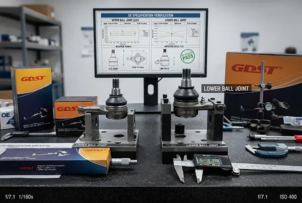 OE specification verification for ball joints upper vs lower ball joints OE specification verification