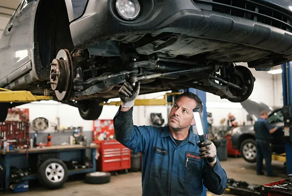 center link service life and steering inspection