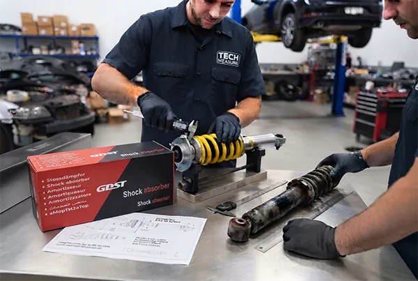 shock absorber dimensions and application compatibility inspection