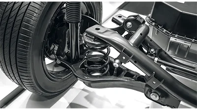 Funcation of control arm: Absorbs Road Shocks and Vibrations