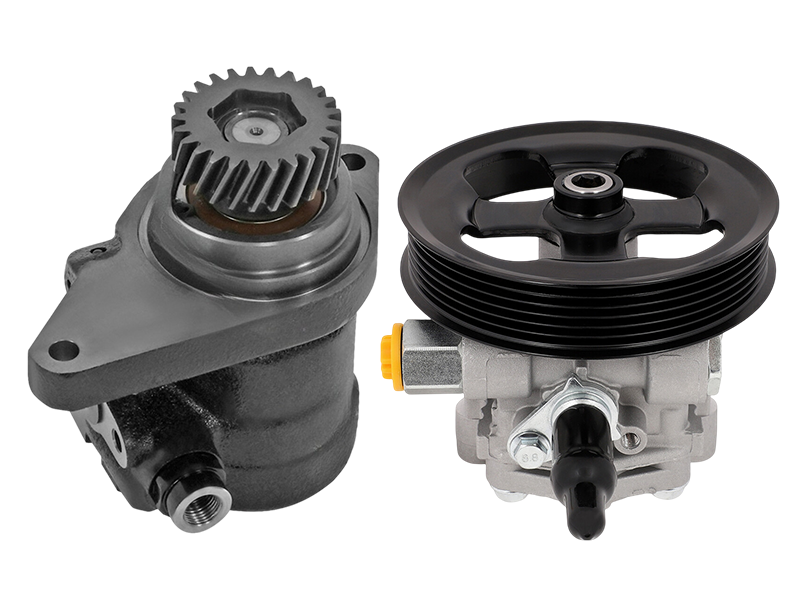 Material options for custom power steering pump housings and components