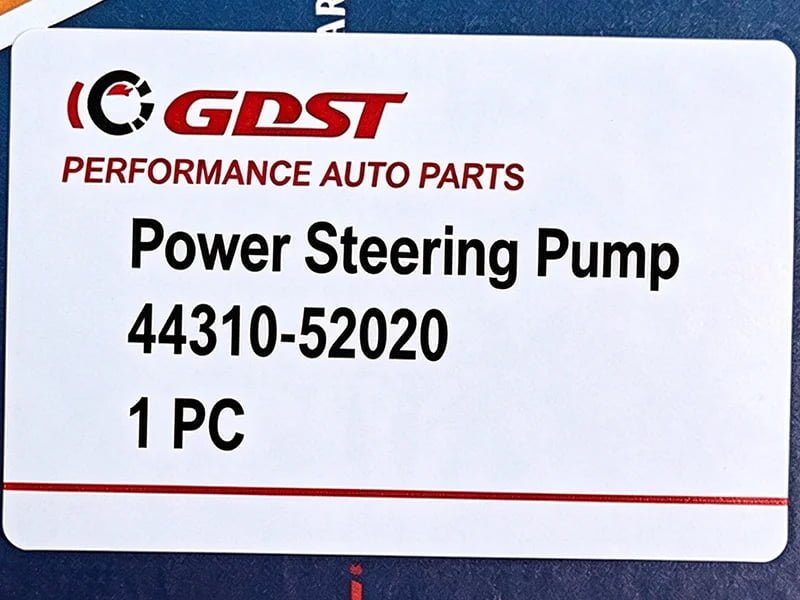 Custom branded color labels for power steering pumps