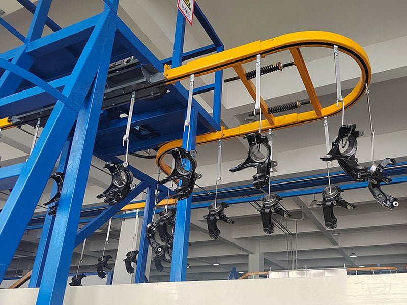Surface treatment and corrosion protection of steering knuckles