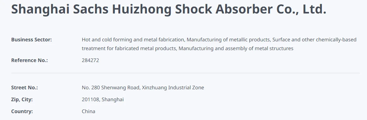 shanghai sachs huizhong