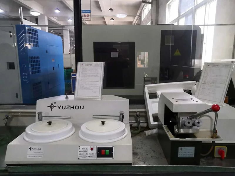 power steering pump pressure, flow and hardness inspection on a factory test bench