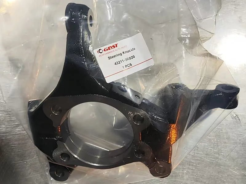 Custom branded color poly bag for steering knuckles