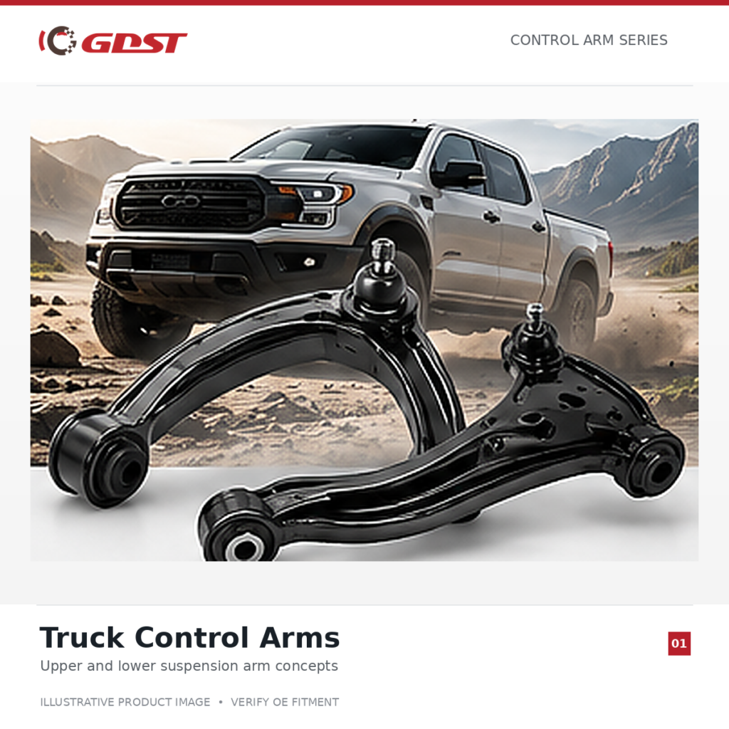 truck control arms – upper & lower suspension arms for pickup trucks