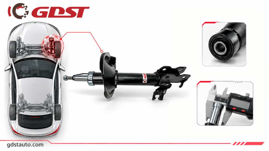 right front shock absorber – oem replacement & wholesale supply