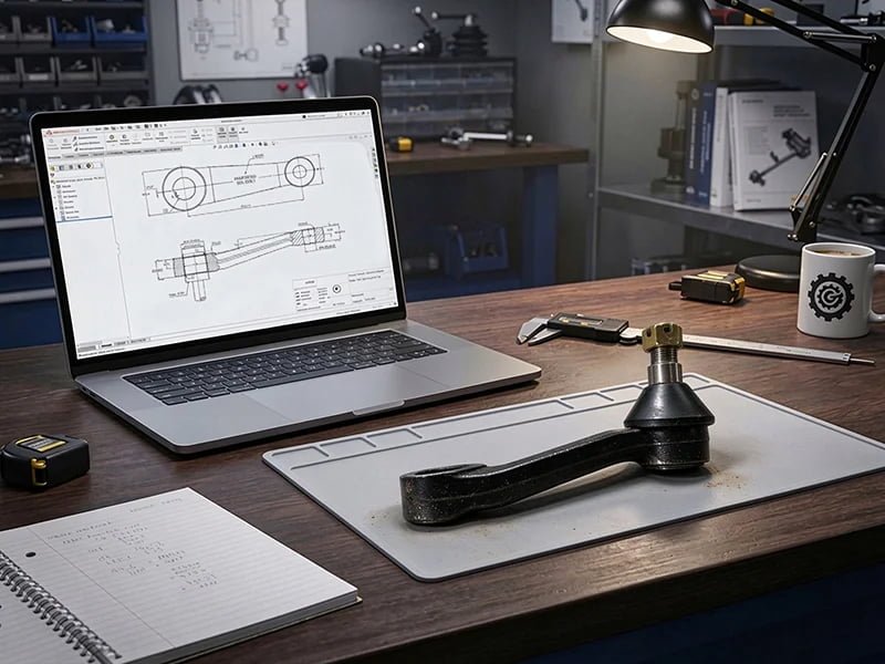 Sample-based pitman arm development and customization